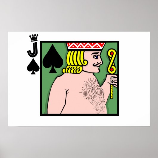 Strip Poker Jack of Spades Poster (Voorkant)