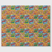 Strip Pop Art Cadeaupapier (Vlak)