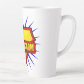 Strip Pop Art Super Moeder Latte Mok (Rechts)