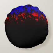 Strip Superheld Ontwerp Rond Kussen (Achterkant)