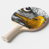  stripachter tafeltennisbatje (Voorkant Gekanteld)