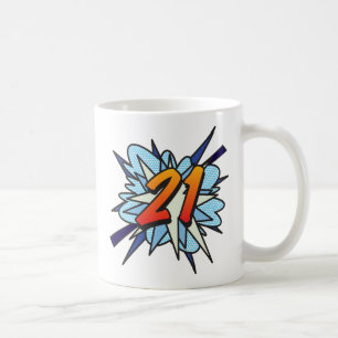 Stripboek 21 Blauw Koffiemok