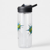 Stripboek Art Crash Bubble gepersonaliseerd Waterfles (Links)