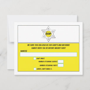 Stripboek Bar Mitzvah of Bat Mitzvah RSVP