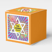 Stripboek Bar Mitzvah Star of David Bedankdoosjes (Voorkant Zijde)