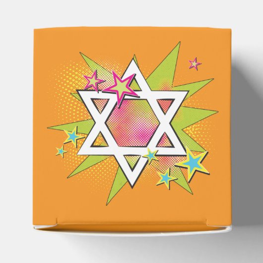 Stripboek Bar Mitzvah Star of David Bedankdoosjes (Bovenkant)