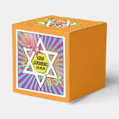 Stripboek Bar Mitzvah Star of David Bedankdoosjes (Achterkant)