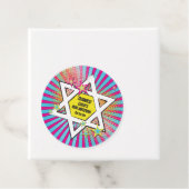 Stripboek Bar Mitzvah Star of David Bedankjes Labels (In situ)
