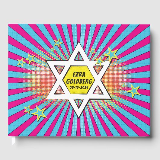 Stripboek Bar Mitzvah Star of David Gastenboek (Voorkant)