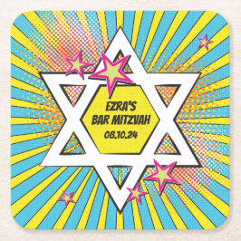 Stripboek Bar Mitzvah Star of David Kartonnen Onderzetters