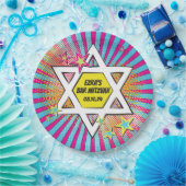 Stripboek Bar Mitzvah Star of David Papieren Bordje (Feest)