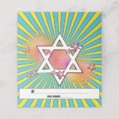 Stripboek Bar Mitzvah Star of David Plaatskaartje (Buitenkant ongevouwen)