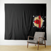 Stripboek Beste Trouwdag Ooit Zwarte Fotobackdrop Wandkleed (In Situ (horizontaal))