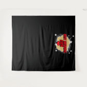 Stripboek Beste Trouwdag Ooit Zwarte Fotobackdrop Wandkleed (Voorkant (horizontaal))