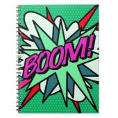 Stripboek BOOM Cool Plezier Modern Notitieboek (Voorkant)