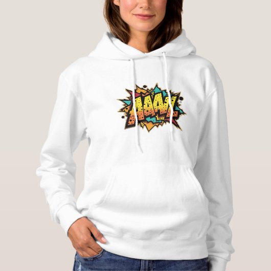 Stripboek Burst: AAAL! Pop Art Hooded Sweatshirt (Voorkant)