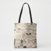 " stripboek Classified ads" Canvas tas (Voorkant)