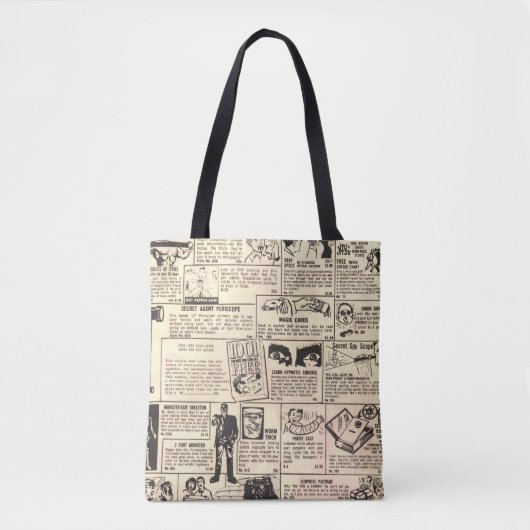 " stripboek Classified ads" Canvas tas (Voorkant)