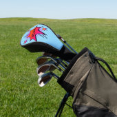 Stripboek gepersonaliseerde naam unieke golf hoofd golfheadcover (Insitu)