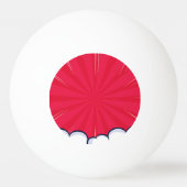 Stripboek grappige gepersonaliseerde naam trendy pingpongbal (Achterkant)