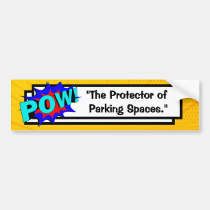 Stripboek grappige gepersonaliseerde slogan trendy bumpersticker