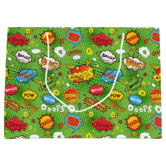 Stripboek groene cadeautas (Voorkant)