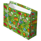 Stripboek groene cadeautas (Voorkant Gekanteld)