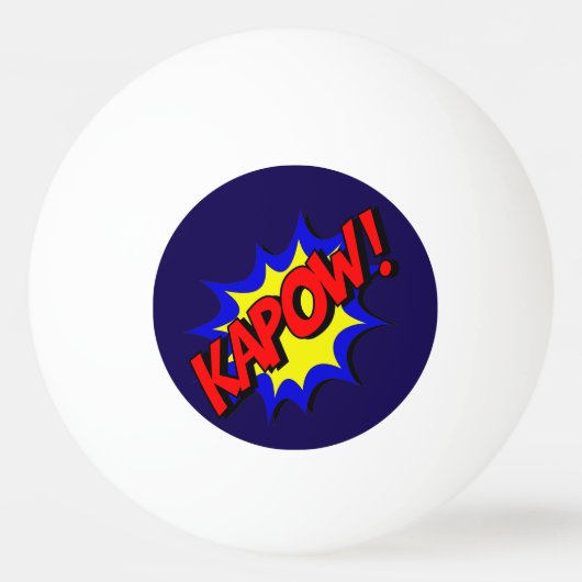 Stripboek Kapow! uitroep Pingpongbal (Voorkant)