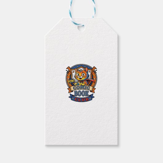 Stripboek Kat Katachtige Moeder Cadeau Idee - Stri Cadeaulabel (Voorkant)