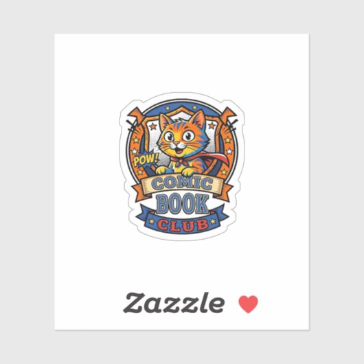 Stripboek Kat Katachtige Moeder Cadeau Idee - Stri Sticker (Vel)