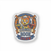 Stripboek Kat Katachtige Moeder Cadeau Idee - Stri Sticker (Voorkant)