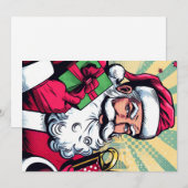 Stripboek Kerstman/Kerstmis Feestdagenkaart (Voorkant / Achterkant)