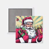 Stripboek Kerstman/Kerstmis Magneet (Voorkant / Achterkant)