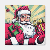 Stripboek Kerstman/Kerstmis Magneet (Voorkant)