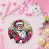 Stripboek Kerstman/Kerstmis Papieren Bordje (Feest)