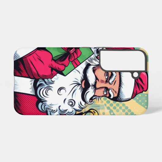 Stripboek Kerstman/Kerstmis Samsung Galaxy Hoesje (Achterkant horizontaal)