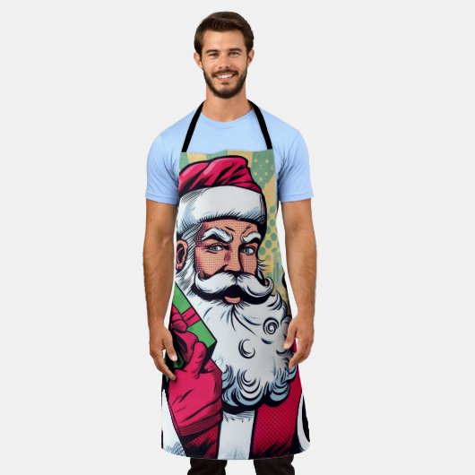 Stripboek Kerstman/Kerstmis Schort (Gedragen)