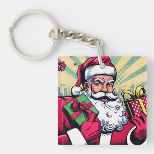 Stripboek Kerstman/Kerstmis Sleutelhanger