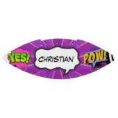 Stripboek Kunst Pop Fun Paarse American Football (Paneel)