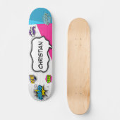 Stripboek Kunst Pop Plezier Persoonlijk Skateboard (Voorkant)