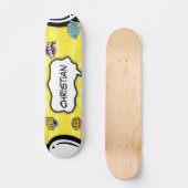 Stripboek Kunst Pop Plezier Persoonlijk Skateboard (Voorkant)