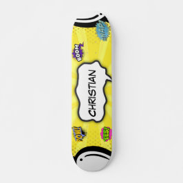Stripboek Kunst Pop Plezier Persoonlijk Skateboard