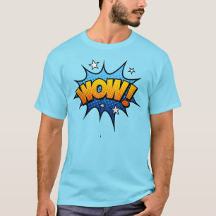 Stripboek Kunst Wow Uitroep T-shirt