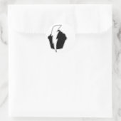 Stripboek Lightning Cupcake Ronde Sticker (Tas)
