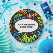 Stripboek Modern Fun Speech Bubble Papieren Bordje (Feest)