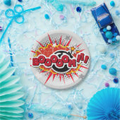 Stripboek Pop Art Boom Explosion Papieren Bordje (Feest)