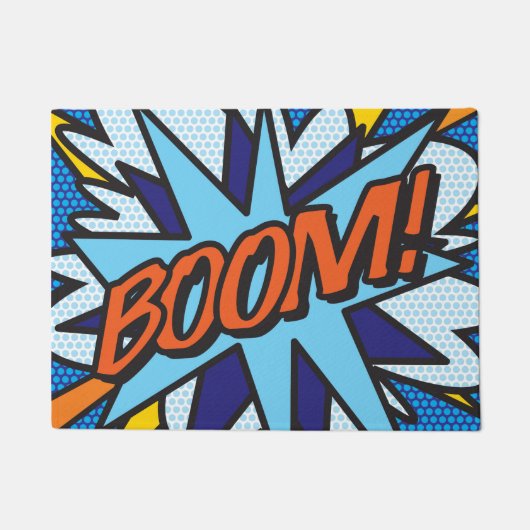 Stripboek Pop Art BOOM Superheld Deurmat (Voorkant)