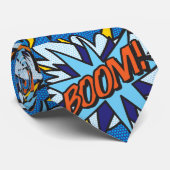Stripboek Pop Art BOOM Superheld Stropdas (Opgerold)
