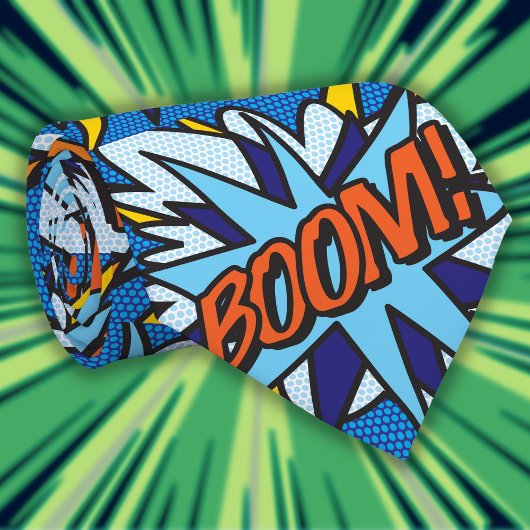 Stripboek Pop Art BOOM Superheld Stropdas