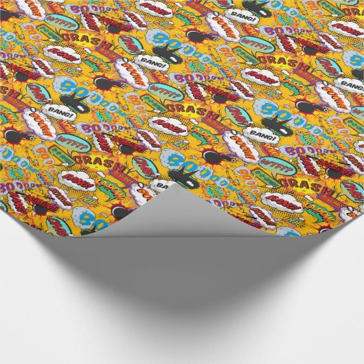 Stripboek Pop Art Explosies Cadeaupapier (Hoek)